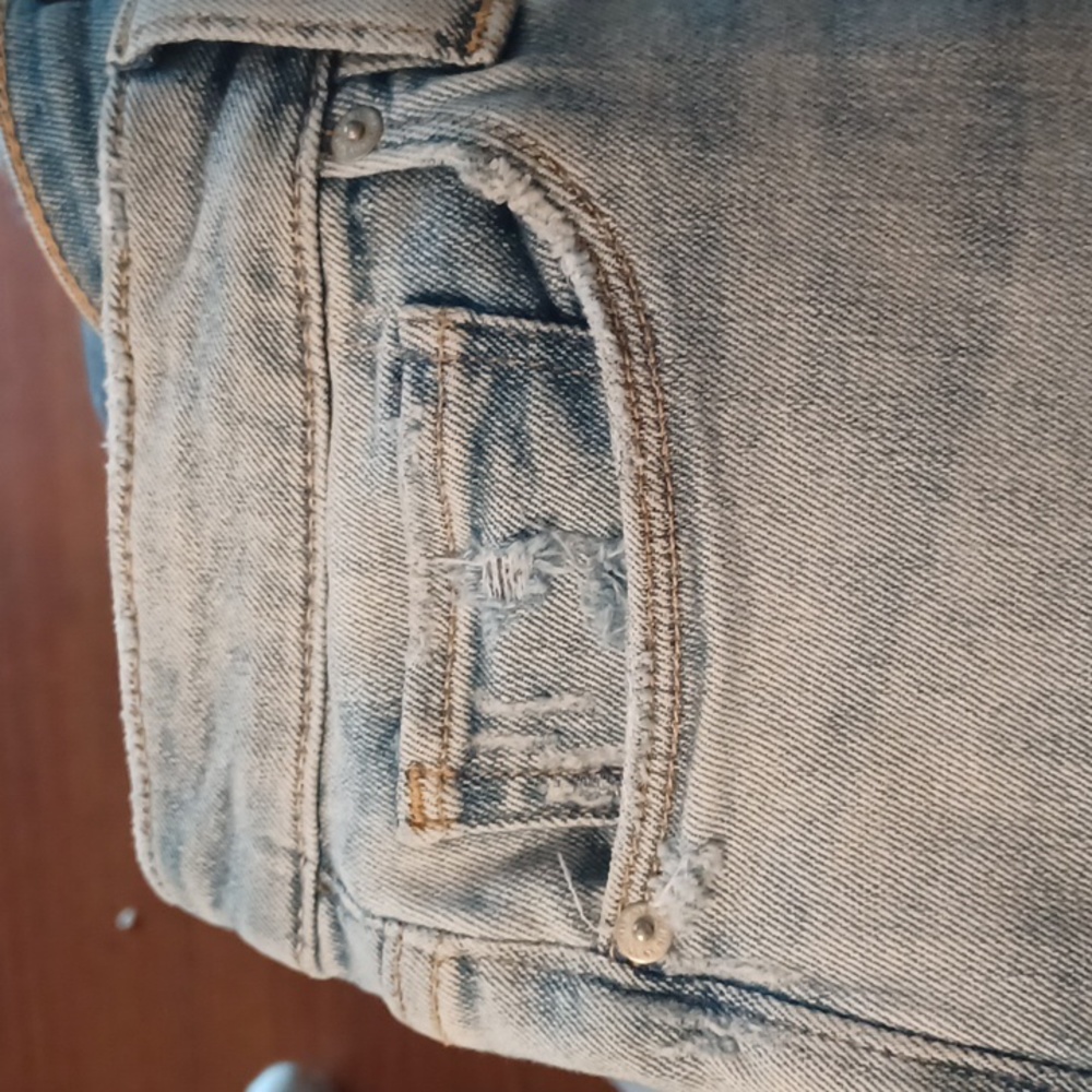 Hudson Barbara Super Skinny Jeans Size 30 high rise distressed Faded Blue - Picture 9 of 16